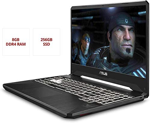 Asus TUF FX505DT Gaming Laptop, 15.6” Full HD, AMD Ryzen 7 R7-3750H Processor, GeForce GTX 1650 Graphics, 8GB DDR4, 256GB PCIe SSD, Gigabit Wi-Fi 5, Windows 10 Home, FX505DT-WB72, RGB Keyboard 4