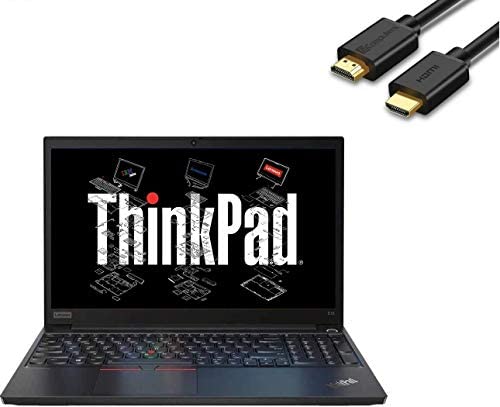 2020 Lenovo ThinkPad E15 15.6" FHD Full HD (1920x1080) Business Laptop (Intel 10th Quad Core i5-10210U, 16GB DDR4 RAM, 256GB PCIe NVMe M.2 SSD) Type-C, HDMI, Windows 10 Pro + IST Computers HDMI Cable 1