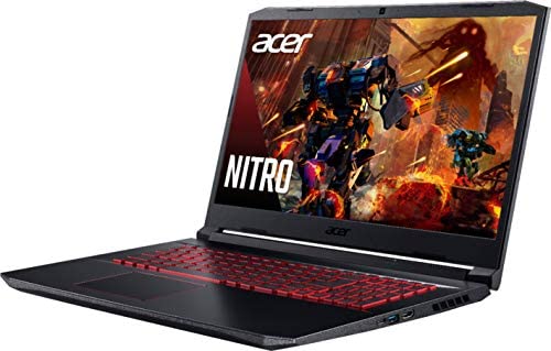 Acer Nitro 5 17.3" FHD Gaming Laptop Intel Core i5-10300H, NVIDIA GeForce GTX 1650 Ti,8GB DDR4 RAM, 512GB PCIE SSD, Backlit Keyboard, Woov Laptop Bag, Windows 10 Home Obsidian Black 4