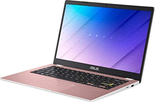 2021 Flagship Asus Vivobook E410MA Thin and Light Laptop 14” HD Display Intel Celeron N4020 4GB RAM 128GB eMMC Storage Intel HD Graphics 600 USB-C WiFi Office 365 Win10 (Pink)+ iCarp HDMI Cable 4