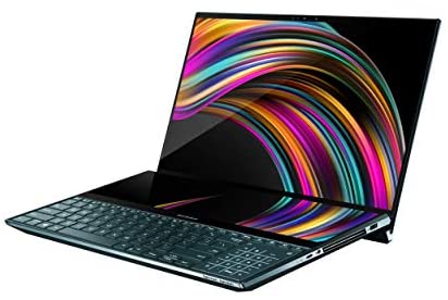 ASUS ZenBook Pro Duo UX581 Laptop, 15.6” 4K UHD NanoEdge Touch Display, Intel Core i9-10980HK, 32GB RAM, 1TB PCIe SSD, GeForce RTX 2060, ScreenPad Plus, Windows 10 Pro, Celestial Blue, UX581LV-XS94T 3