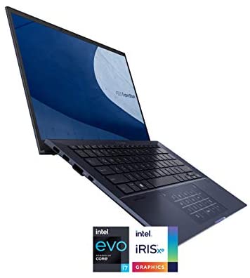 ASUS ExpertBook B9 Intel EVO Thin & Light Laptop, 14” FHD, Intel Core i7-1165G7, 1TB SSD, 16GB RAM, Military Grade Durable, Up to 20hr Battery, Webcam Privacy Shield, Win 10 Pro, Black, B9450CEA-XH75 1
