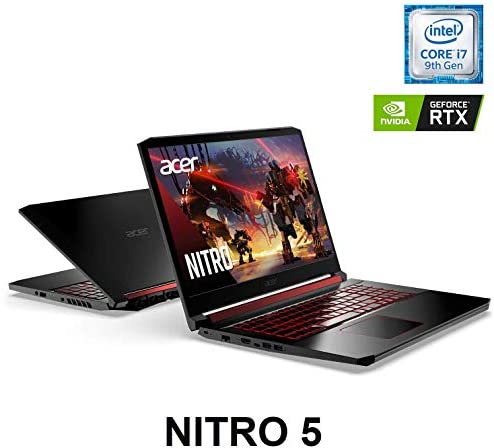 2021 New Acer Nitro 5 Gaming Laptop computer, Intel 6-Core i7-9750H As much as 4.5 GHz, 15.6" Full HD IPS 144Hz Show, NVIDIA GeForce RTX 2060, 32GB DDR4, 1TB NVMe SSD, Backlit Keyboard, Win 10 + Oydisen Fabric 9