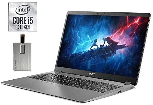 2021 Acer Aspire 3 15.6" FHD Laptop Computer, 10th Gen Intel Quad-Core i5-1035G1, 20GB DDR4 RAM, 1TB PCIe SSD, Intel UHD Graphics, Built-in Webcam, HDMI, Windows 10, Black, 32GB SnowBell USB Card 1