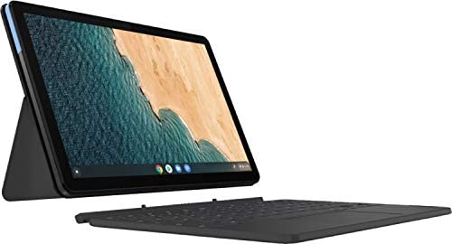 2021 Lenovo Chromebook Duet 10.1 Inch FHD 1200P Touchscreen 2-in-1 Laptop computer, 8-Core MediaTek Helio P60T, 4GB RAM, 128GB eMMC, Chrome OS + NexiGo 32GB MicroSD Card Bundle 1