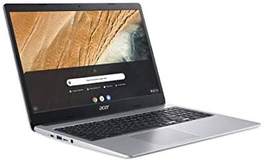 Acer Chromebook 315 Laptop in Silver Intel Celeron Dual Core N4020 up to 2.8GHz 4GB RAM 64GB eMMC 15.6in Full HD LCD Web Cam Chrome OS Gigabit WiFi (Renewed) 8