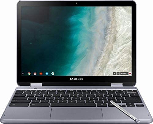 Samsung Chromebook Plus V2 2-in-1 Laptop 12.2" FHD Touchscreen Intel Celeron 3965Y 4GB RAM 64GB eMMC 64GB SD Card USB-C Pen Pouch USB-C Chrome OS + iCarp Wireless Mouse 3