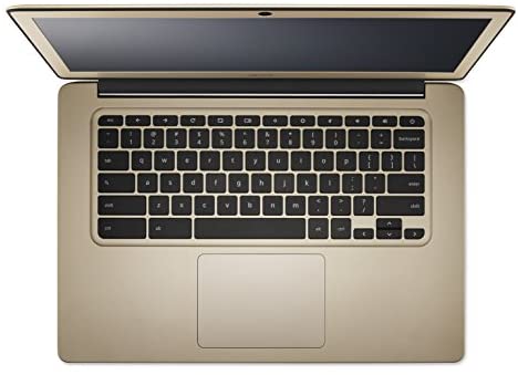 Acer Chromebook 14, Aluminum, 14-inch Full HD, Intel Celeron N3160, 4GB LPDDR3, 32GB, Chrome, Gold, CB3-431-C0AK 9
