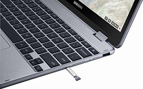 Samsung Chromebook Plus V2 2-in-1 Laptop 12.2" FHD Touchscreen Intel Celeron 3965Y 4GB RAM 64GB eMMC 64GB SD Card USB-C Pen Pouch USB-C Chrome OS + iCarp Wireless Mouse 6
