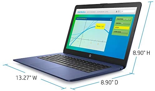 HP Stream 14-inch Laptop, Intel Celeron N4000, 4 GB RAM, 64 GB eMMC, Windows 10 Home in S Mode with Office 365 Personal for 1 Year (14-cb185nr, Royal Blue) 4