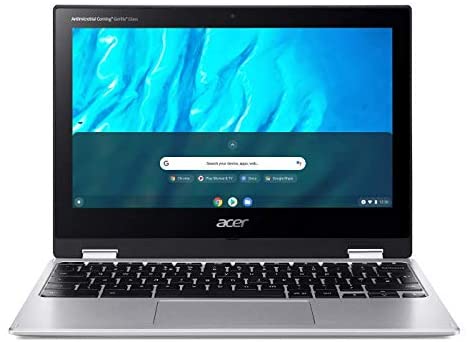 2021 Newest Acer Chromebook Spin 311 Convertible Laptop, MediaTek 8-Core Processor, 11.6" HD Touch, 4GB LPDDR4, 32GB eMMC, Gigabit Wi-Fi 5, Bluetooth 5.0, Google Chrome, Silver + Oydisen Cloth 2