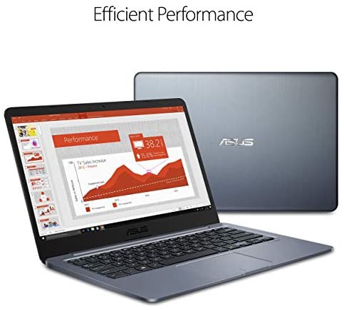 ASUS Laptop L406 Thin and Light Laptop, 14” HD Display, Intel Celeron N4000 Processor, 4GB RAM, 64GB eMMC Storage, Wi-Fi 5, Windows 10 S, Slate Gray, L406MA-WH02 (Renewed) 6