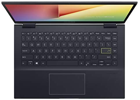ASUS VivoBook Flip 14 Thin and Light 2-in-1 Laptop, 14” FHD Touch Display, AMD Ryzen 7 4700U, 8GB DDR4 RAM, 512GB SSD, Glossy, Stylus, Windows 10 Home, Fingerprint Reader, Bespoke Black, TM420IA-DB71T 5