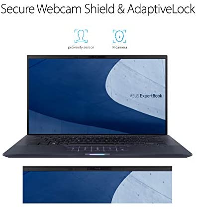 ASUS ExpertBook B9 Intel EVO Thin & Light Laptop, 14” FHD, Intel Core i7-1165G7, 2TB SSD, 32GB RAM, Military Grade Durable, Up to 20hr Battery, Webcam Privacy Shield, Win 10 Pro, Black, B9450CEA-XH77 6