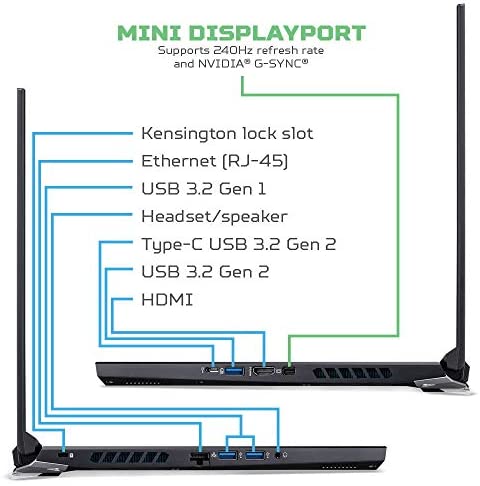 Acer Predator Helios 300 Gaming Laptop, Intel i7-10750H, NVIDIA GeForce RTX 2060 6GB, 15.6" Full HD 144Hz 3ms IPS Display, 16GB Dual-Channel DDR4, 512GB NVMe SSD, Wi-Fi 6, RGB Keyboard, PH315-53-72XD 8