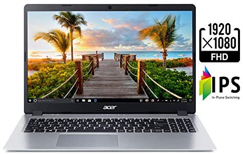 Acer Aspire 5 Slim Laptop, 15.6 inches Full HD IPS Display, AMD Ryzen 3 3200U, Vega 3 Graphics, 4GB DDR4, 128GB SSD, Backlit Keyboard, Windows 10 in S Mode, A515-43-R19L, Silver 3