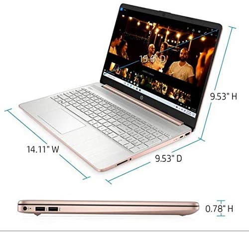 HP 15.6" Ryzen 5 8GB/256GB Laptop-Rose Gold 4