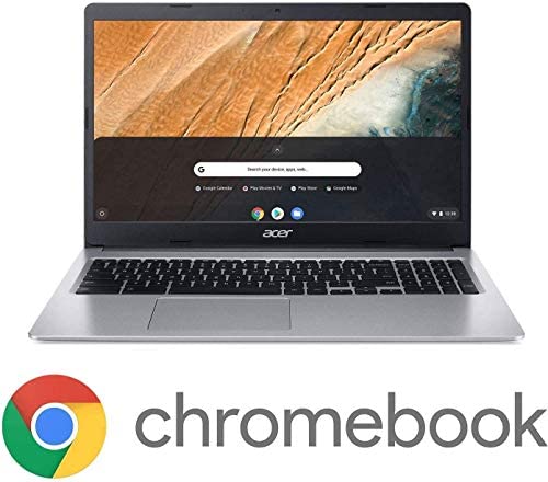 2021 Newest Acer Chromebook 15.6" FHD IPS Touchscreen Laptop, Intel Celeron N4000(up to 2.6GHz), 4GB RAM, 160GB Space(32GB eMMC+128GB Micro SD), Bluetooth, USB-C, Webcam, WiFi, Chrome OS+AllyFlex MP 7
