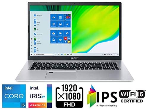 Acer Aspire 5 A517-52-59SV, 17.3" Full HD IPS Display, 11th Gen Intel Core i5-1135G7, Intel Iris Xe Graphics, 8GB DDR4, 512GB NVMe SSD, WiFi 6, Fingerprint Reader, Backlit Keyboard 2