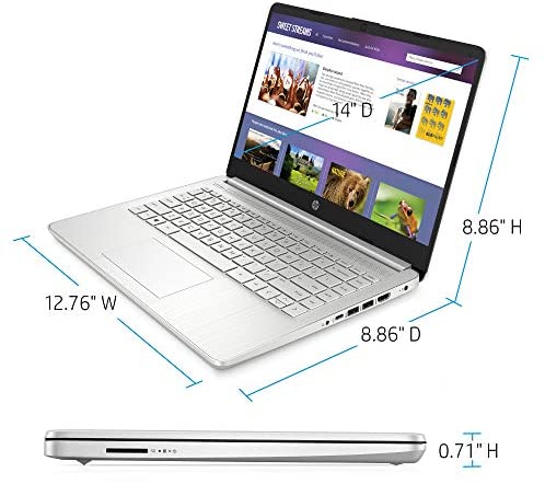 Latest HP 14" HD Laptop computer, Intel Core i5-1035G1, Intel UHD Graphics, 8GB SDRAM, 256GB SSD, Pure Silver, Home windows 10 3