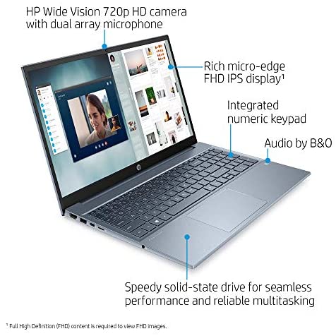 HP Pavilion 15 Touchscreen Laptop, 15.6" FHD IPS 1080p, Intel Core i7-1165G7 4-Core up to 4.70GHz, 16GB RAM, 512GB SSD, Backlit KB, KeyPad, Mytrix Ethernet Hub, Win 10 (Renewed) 2