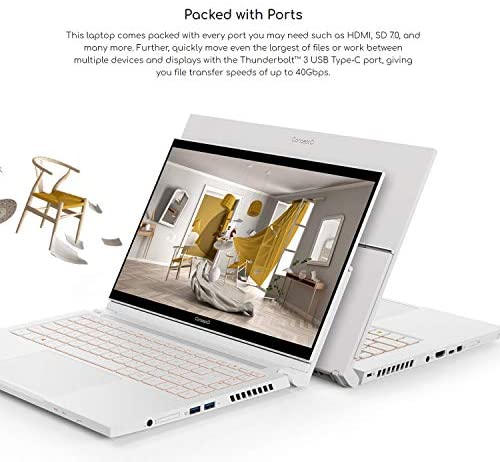 Acer ConceptD 3 Ezel CC314-72G-72SX Convertible Creator Laptop, Intel i7-10750H, GeForce GTX 1650 Max-Q, 14" FHD, Gorilla Glass, Pantone Validated, 100% sRGB, 16GB, 512GB NVMe SSD, Wacom AES 1.0 Pen 9