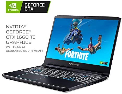 Acer Predator Helios 300 Gaming Laptop PC, 15.6" Full HD 144Hz 3ms IPS Display, Intel i7-9750H, GeForce GTX 1660 Ti 6GB, 16GB DDR4, 256GB NVMe SSD, Backlit Keyboard, PH315-52-78VL 2