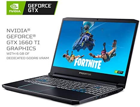 Acer Predator Helios 300 Gaming Laptop, Intel Core i7-9750H, GeForce GTX 1660 Ti, 15.6" Full HD 144Hz Display, 3ms Response Time, 16GB DDR4, 512GB PCIe NVMe SSD, RGB Backlit Keyboard, PH315-52-710B 2