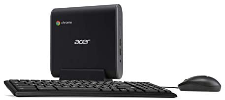 Acer Chromebox CXI3-UA91 Mini PC, Intel Celeron 3867U Processor 1.8GHz, 4GB DDR4 -Memory, 128GB M.2 SSD, 802.11ac Wi-Fi 5, USB Type-C, Chrome OS, Keyboard and -Mouse Included 1