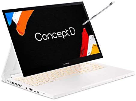 Acer ConceptD 3 Ezel CC314-72G-72SX Convertible Creator Laptop, Intel i7-10750H, GeForce GTX 1650 Max-Q, 14" FHD, Gorilla Glass, Pantone Validated, 100% sRGB, 16GB, 512GB NVMe SSD, Wacom AES 1.0 Pen 1