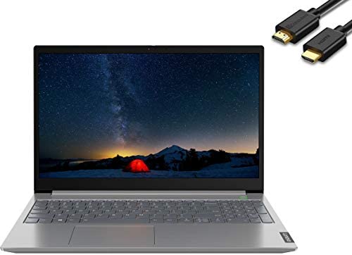 Lenovo ThinkBook 15 15.6" IPS FHD (1920x1080) Business Laptop (Intel Quad Core i7-1065G7, 32GB DDR4, 1TB SSD) Backlit, Fingerprint, Type-C, RJ-45, Windows 10 Pro, IST Computers HDMI Cable 1