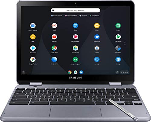 Samsung Chromebook Plus (WiFi + LTE Verizon) Chrome OS 12.2" HD Touchscreen Intel Celeron 3965Y 4GB RAM 32GB eMMC - XE525QBB-K01US (Stealth Silver) 1