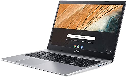 Acer Chromebook 315 Laptop Computer/ 15.6" Screen for Business Student/ Intel Celeron N4000 up to 2.6GHz/ 4GB DDR4/ 32GB eMMC/ 802.11AC WiFi/ Work from Home/ Silver/ Chrome OS 2