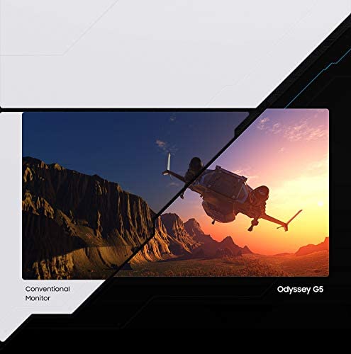 SAMSUNG Odyssey G5 Series 27-Inch WQHD (2560x1440) Gaming Monitor, 144Hz, Curved, 1ms, HDMI, Display Port, FreeSync Premium (LC27G55TQWNXZA) 11
