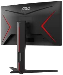 AOC C24G1A 24" Curved Frameless Gaming Monitor, FHD 1920x1080, 1500R, VA, 1ms MPRT, 165Hz (144Hz supported), FreeSync Premium, Height adjustable Black 5