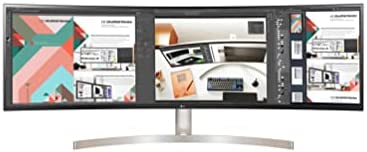 LG 49WL95C-WY 32:9 UltraWide Monitor 49" Dual DQHD (5120 x 1440) Curved IPS Display, HDR10, USB Type-C with 85W PD, sRGB 99% Color Gamut, Height/Swivel/Tilt Adjustable Stand - Black and Silver 2