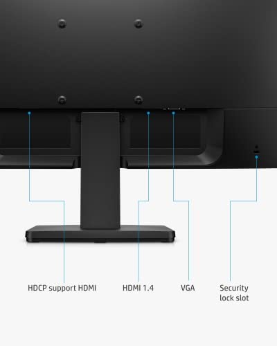 HP V223ve FHD Monitor, 1080p VA Display,75Hz Refresh Rate, 21.5-inch Computer Screen,TÜV certified Low Blue Light Mode, Ergonomic Tilt,3000:1 Contrast Ratio,HDMI & VGA Ports,VESA Mounting (2021),Black 5