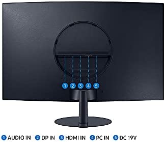 SAMSUNG T550 Series 27-Inch FHD 1080p Computer Monitor, 75Hz, Curved, Built-in Speakers, HDMI, Display Port, FreeSync (LC27T550FDNXZA) 5