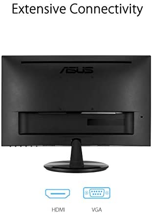 ASUS VP229HE 21.5” Monitor, 1080P Full HD, 75Hz, IPS, FreeSync/Adaptive-Sync, Eye Care, HDMI VGA, Frameless, VESA Wall Mountable, BLACK 6
