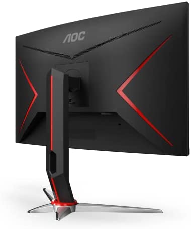 AOC C27G2Z 27" Curved Frameless Ultra-Fast Gaming Monitor, FHD 1080p, 0.5ms 240Hz, FreeSync, HDMI/DP/VGA, Height Adjustable, 3-Year Zero Dead Pixel Guarantee, Black, 27" FHD Curved 6