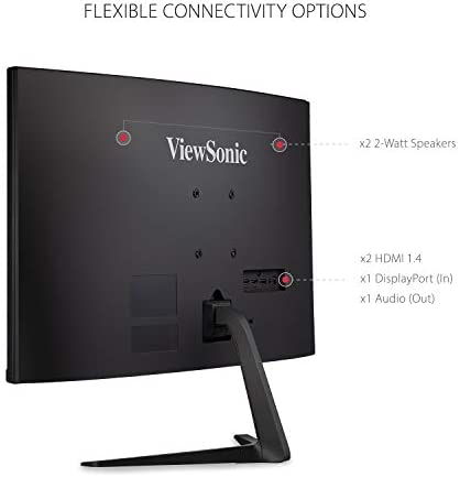 ViewSonic OMNI VX3218-PC-MHD 32 Inch Curved 1080p 1ms 165Hz Gaming Monitor with Adaptive Sync, Eye Care, HDMI and Display Port 7