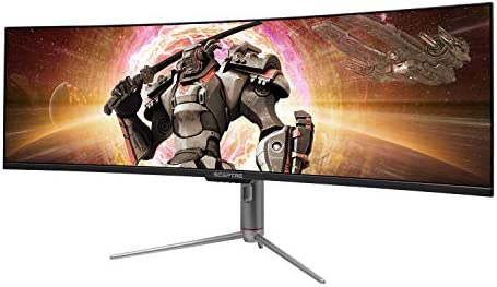 Sceptre Curved 49 inch (5120x1440) Dual QHD 32:9 Gaming Monitor up to 120Hz DisplayPort HDMI Build-in Speakers, Gunmetal Black 2021 (C505B-QSN168) 3