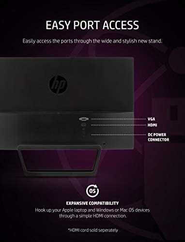 HP Pavilion 22cwa 21.5-Inch Full HD 1080p IPS LED Monitor, Tilt, VGA and HDMI (T4Q59AA) - Black 7
