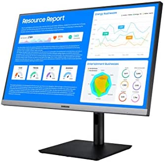 Samsung Business S27R650FDN, SR650 Series 27 inch IPS 1080p 75Hz Computer Monitor for Business with VGA, HDMI, DisplayPort, and USB Hub, 3-Year Warranty 3