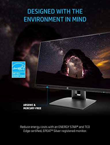 HP VH240a 23.8-Inch Full HD 1080p IPS LED Monitor with Built-In Speakers and VESA Mounting, Rotating Portrait & Landscape, Tilt, and HDMI & VGA Ports (1KL30AA) - Black 6
