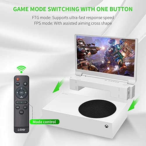 G-STORY 15.6" HDR IPS 2K&165Hz Eye-Care Portable Gaming Monitor for Xbox Series S(not Included) with FreeSync, HDMI Cable, Built-in Multimedia Stereo Speaker,UL Certificated AC Adapter 6