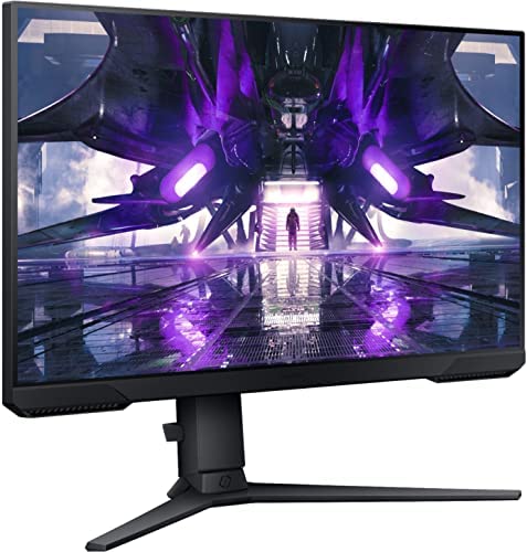 2022 Flagship 24" Samsung Computer Monitor Odyssey AG3+ | For Business and Gaming | FHD 1080p, 144 Hz, Vesa Compatible, AMD, 3 Way Borderless, FreeSync Premium, Highly Adjustable, with Kwalicable HDMI 2