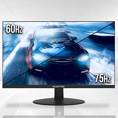 Sceptre IPS 27-Inch Business Computer Monitor 1080p 75Hz with HDMI VGA Build-in Speakers, Machine Black 2020 (E275W-FPT), 27" IPS 75Hz 8