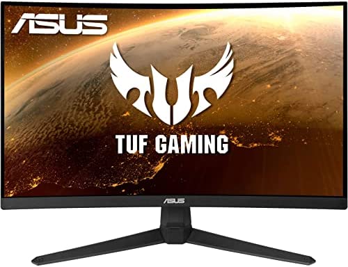 ASUS TUF Gaming 23.8” 1080P Curved Gaming Monitor (VG24VQ1B) - Full HD, 165Hz (Supports 144Hz), 1ms, Extreme Low Motion Blur, Speakers, Adaptive-sync/FreeSync Premium, Eye Care, DisplayPort, HDMI 6