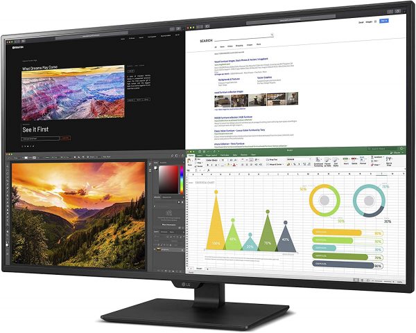 LG 43UN700-B 43 Inch Class UHD (3840 X 2160) IPS Display with USB Type-C and HDR10 with 4 HDMI inputs, Black 2
